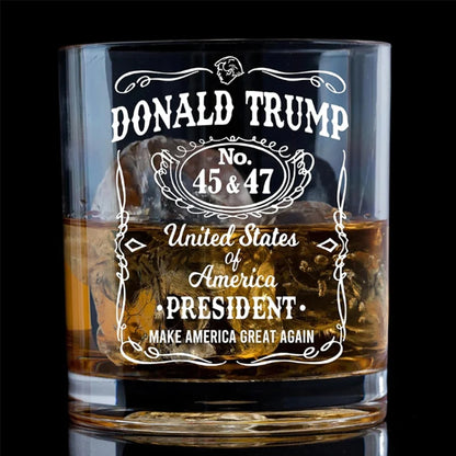 Donald Trump Whiskey Glass