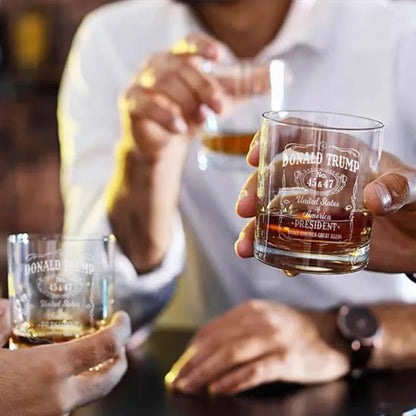 Donald Trump Whiskey Glass