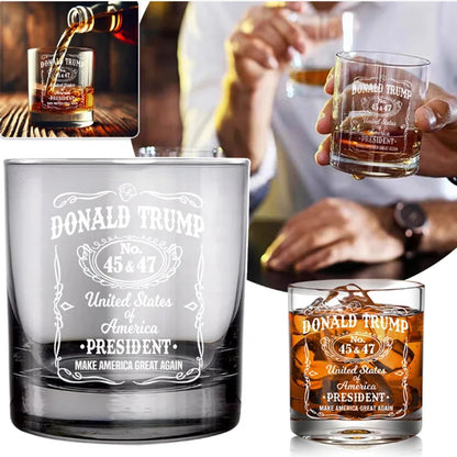 Donald Trump Whiskey Glass